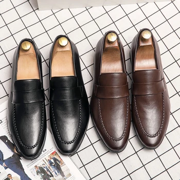 Moda Primavara Mocasini Încălțăminte de Înaltă Calitate din Piele Căptușite Barbati Pantofi Casual Barbati Pantofi 2023 Noua Moda Confortabil Slip-on Pantofi cu Barca