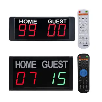 Montat pe perete Electronic Digital Scoreboard Timer Portarul Scor pentru Badminton Volei
