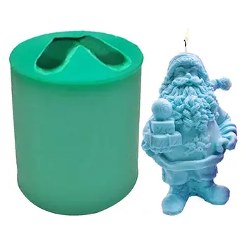 Moș Crăciun Rășină Mucegai Durabile, Reutilizabile Flexibil 3D Pitic Mucegai DIY Săpun Mucegai Lumânare Mucegai Cub de Gheata Mucegai Pentru Bomboane de Ciocolata Tort