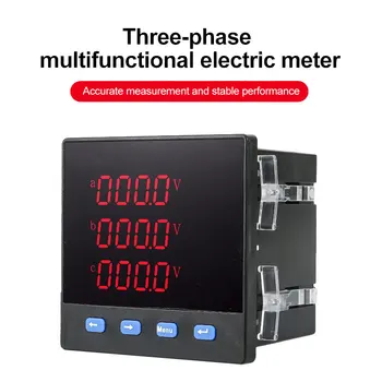 Multifunctional Contor Electric trifazat Digital Tensiune de Alimentare Curent de Frecvență Tester Voltmetru Ampermetru de Comunicare RS485
