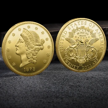 NE Statuia Libertății Suveniruri și Cadouri Placat cu Aur de Monede Sigiliu al SUA Vultur Pleșuv Provocare Monede Monede Comemorative