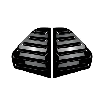 Negru strălucitor Spate Partea de Aerisire Trimestru Fereastra Jaluzele Obturator Capac Ornamental pentru Volkswagen Golf MK8 2020 2021 2023