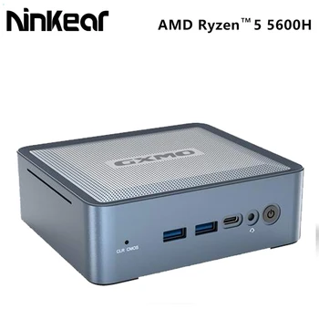 Ninkear GXMO H56 Mini PC AMD Ryzen 5 5600U 16GB DDR4 512GB SSD WiFi6 BT5.2 4K Ieșire 1000M Joc Desktop Mini-Computere