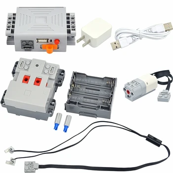 Noi MOC High-tech Bloc PF Conector Motor Baterie cu Litiu Cutie Funcții Jucării Funcție de Putere Model Seturi Accesorii