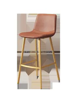 Nordic Light lux fier de acasa bar simplu scaun, scaun înalt de bar scaun relaxare cafe net red scaun de luat masa