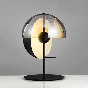 Nordic art lampă de masă creative semisferică rotund living room Acasă decor dormitor lampă de noptieră lumina de noapte led lampă de birou