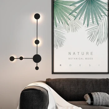 Nordic minimalist lampă de perete dormitor noptieră creative studiu living fundal de perete de decorare post-moderne coridor scara