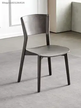 Nordic toate din lemn masiv, scaun de luat masa acasă minimalist modern spate scaun mic apartament de agrement, cafenea creatoare de moda scaun