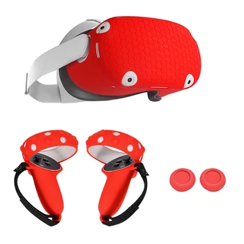 Nou Capacul de Protecție pentru Oculus Quest 2 VR Touch Controller Mâner Caz Silicon Plin de Protectie C