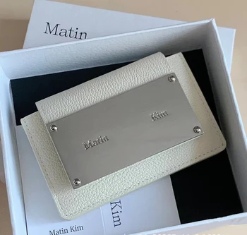 Nou Lux Matin Kim Designer De Brand Bag Cardul Clasic, Simplu, Practic Zero Portofel Minimalist Neutru