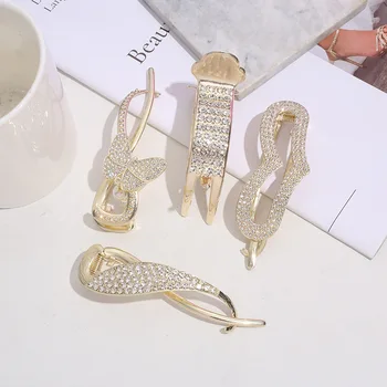 Noua Epocă Plină de Diamante Incrustate cu Bijuterii Ornament Drăguț pentru Femei articole pentru acoperirea capului Cu Partea Clipuri Pentru Stilul Minimalist Accesorii de Par