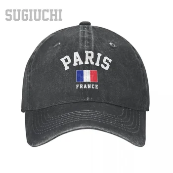 Oamenii Șapcă De Baseball Paris Din Franta Oraș Serie De Cărbune Spălate Denim Clasic Vintage Din Bumbac Tata Trucker Hat Unisex Pentru Adulti