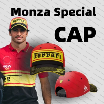 Oficial Monza Ediție Specială F1 Capac Sainz Scuderia Ferrari Șapcă De Baseball Hat # Italian Gp Echipa Capac Leclerc Sainz Formula 1 Capac