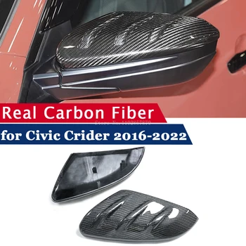 Oglinda retrovizoare Acoperire pentru Honda CIVIC FC 2016-2021 Gen10 CRIDER 19-22 Real Fibra de Carbon Oglindă Laterală Shell Caz de Înlocuire Capac