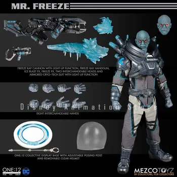 Original MEZCO 1/12 Colectiv de benzi Desenate DC Mr. Freeze Deluxe Edition Anime Cifrele de Acțiune de Colectare de Jucarii Model In Stoc