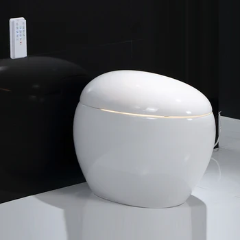 Ou-Tip Inteligent Toaletă rundă de Control de la Distanță de Spălare Automat de Uscare de uz Casnic Integrat de Toaletă Inteligent