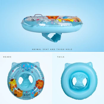 PVC Gonflabile Jucării de Înot Scaun pentru copii pentru Copii Piscina Inele de Siguranță Vara Jucării de Apă Plutesc Inel de Înot Cerc cu Mâner