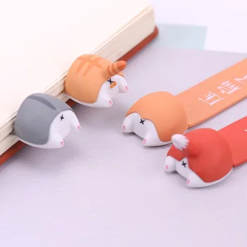 PVC Kawaii Drăguț Câine, Pisică, Hamster Fox Fundul semn de carte pentru Cartea Markeri Elemente Creative Minunat coreean Cadou de Papetărie