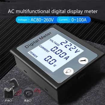 PZEM-011 AC multi-funcția de afișare digitală de tensiune Ampermetru electrică și cantitatea de energie instrument de monitorizare