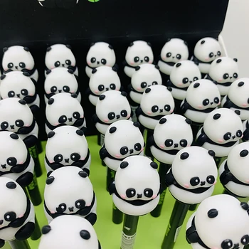 Panda drăguț de Design Pixuri cu Gel 0.5 mm Negru de Cerneală Ac Pixuri coreean Papetărie Înapoi La Școală Buna Scris Kawaii Rechizite de Birou