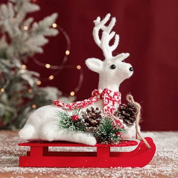Papusa de craciun, om de Zăpadă de Crăciun elan decoratiuni pentru pomul de crăciun, Jucării de Crăciun Figurine 2022 Anul nou Cadou de Crăciun pentru Copil
