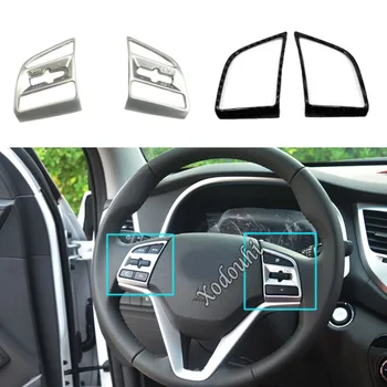 Pentru Hyundai Tucson 2015 2016 2017 2018 Car Styling Interior Detector Plastic ABS Volan Interior Kit de Echipare Cadru 2 buc