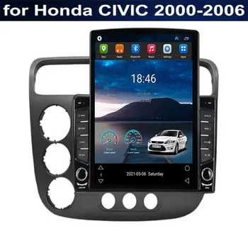 Pentru Tesla Stil 2 Din Android 12 Radio Auto Pentru Honda CIVIC 2000 - 2006 Multimedia Player Video, GPS, Stereo Carplay DSP RDS Camera