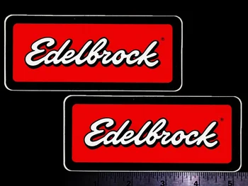 Pentru x2 EDELBROCK Original Vintage 1960 70 de Curse Stickere/Autocolante