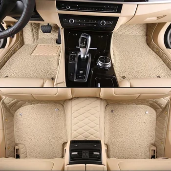 Personalizate Dublu-Punte Salonul Auto de Podea Mat Pentru BMW Toate Medels X3 X1 X4 X5 X6 Z4 525 520 F10 F30 E46 E90 Accesorii Auto