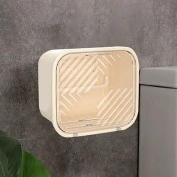 Plastic Practice Dispenser De Prosoape De Hârtie Titularul De Lux Lumina Caseta De Țesut Transparent Baie Consumabile