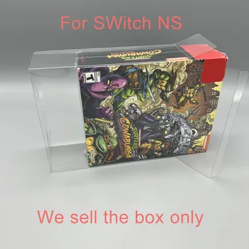 Plastic Protecive cutie cu capac transparent Pentru a Comuta NS pentru Teenage Mutant Ninja Turtles joc UE Versiune de stocare a afișa caseta de