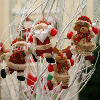 Pomul De Crăciun Accesorii Moș Crăciun, Om De Zăpadă Elan Agățat Decoratiuni De Craciun Decor Acasă Dans Papusa Navidad Se Căsătorească De Crăciun