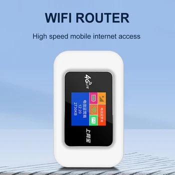 Portabil 4G WiFi 150Mbps 4G LTE WiFi Router 2500mAh Buzunar MIFI Hotspot LCD Indicator de Afișare cu Slot pentru Card SIM