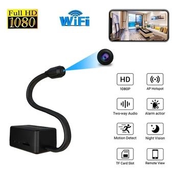 Portabil Mini Camera Wifi 1080P Wireless a Bateriei Senzorului de Supraveghere Video Inteligent Acasă de Securitate Video Recorder Apel La Noapte
