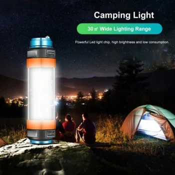 Potabilă Lumina Led-uri în aer liber Camping Cort de Lumină Multi-Funcțional Magnetism Puternic de Urgență Lampa USB Reîncărcabilă rezistent la apa