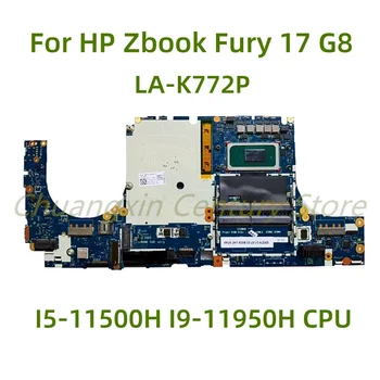 Potrivit pentru HP Zbook Fury 17 G8 laptop placa de baza GPZ70 LA-K772P cu I5-11500H I9-11950H CPU 100% Testate pe Deplin Munca