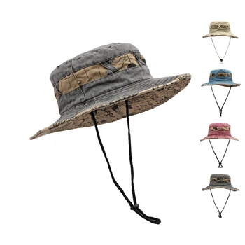 Primavara-Vara Pălărie De Spălat Bumbac Pălărie Pescar Femei De Protecție Solară Palarie De Soare Mari Refuz Pălăria În Aer Liber Bărbați Plaja Găleată Capace Parasolar Bazinul Pălărie