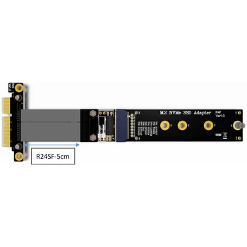 R44SF / R24SF M. 2 pentru NVMe SSD Cablu prelungitor Solid state Drive Coloană Suport pentru Card M2 pentru PCI Express 3.0 4.0 X4 PCI-E 32G/bps