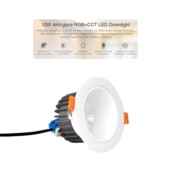 RGB+CCT LED Downlight lumina Reflectoarelor 6W/9W/12W/15W/18W/25W