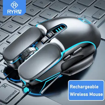 RYRA Reîncărcabilă Mouse Wireless 2.4 G USB Gaming Mouse de Calculator Ergonomic Mause Cu Iluminare RGB 2400 DPI Soareci Pentru Laptop-uri PC