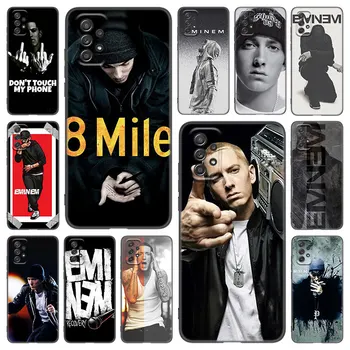 Rapper-ul Eminem Caz de Telefon Pentru Samsung Galaxy A02 A21 A52 S A13 A22 A32 A33 A53 5G A11 A31 A12 A50 A51 A70 A71 A72 Capac Negru