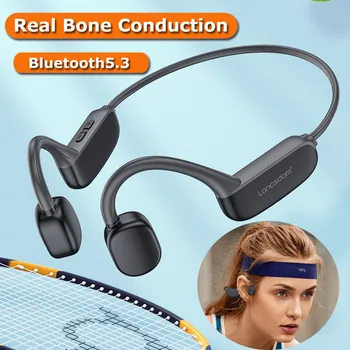 Real Conducție Osoasă Căști Bluetooth5.3 Sport Conducție Osoasă Căști 32GB Muzică cu Căști cu Microfon de Tip c de Încărcare