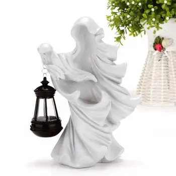 Realist Vrăjitoare Figurina Condus de Halloween Vrăjitoare Lampa Decor Rasina de Artizanat Ornament pentru Scena de Partid Aspect Interior/în aer liber, Grădină