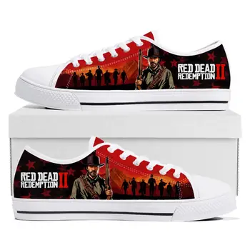 Red Dead Redemption 2 Low-Top Adidași Bărbați Femei Adolescent Panza De Înaltă Calitate, Adidas Casual Pantofi La Comandă Personaliza Pantofi