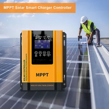 SSTH 50A 60A MPPT Controler de Încărcare Solar 12V 24V 36V 48V 96V Display LCD cu Control al Temperaturii Linie de Plumb-acid/Litiu