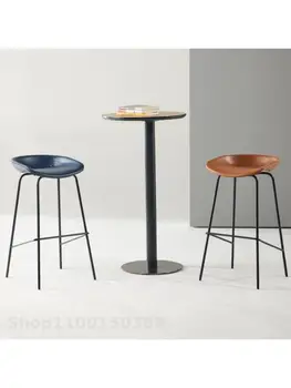 Scaun pentru Bar modern minimalist de uz casnic de înaltă bar scaun de designer de lux lumina recepție scaun Nordic plastic scaun de bar