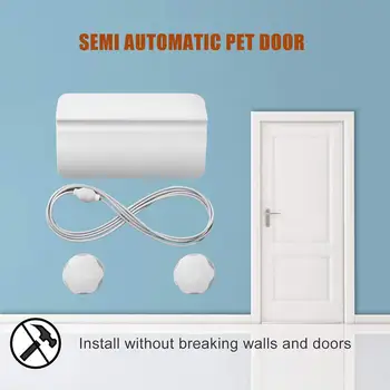 Semi-Automate De Cat De Acces De Blocare Ușă Cu Încuietoare Câini Pisici De Siguranță Ușă Ușor De Instalare Reglabile Din Plastic Housewear Mobilier