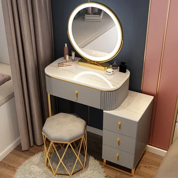 Sertar Dormitor Dressing Masa Recipient Nordic CONDUS de Lux Europene Oglinda Masa de toaleta Scaun Coiffeuse Mobilier Machiaj