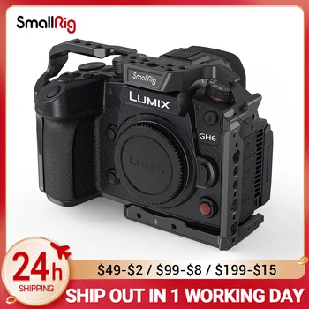 SmallRig Camera Complet Cusca pentru Panasonic LUMIX GH6 Built-in Arca-Swiss Eliberare Rapidă Placă Portabil aparat de Fotografiat Cage Kit 3784
