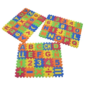 Spaniolă pentru Copii Joaca Saltea Copii Montessori Jucarii Educative pentru Copii Covor Puzzle EVA Gresie Alfabet, Numere și Simboluri Blocuri de Spumă